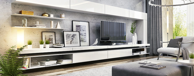 柜子,现代,起居室,电视机,斯堪的纳维亚半岛,华贵,舒服,技术,地板,住宅内部
