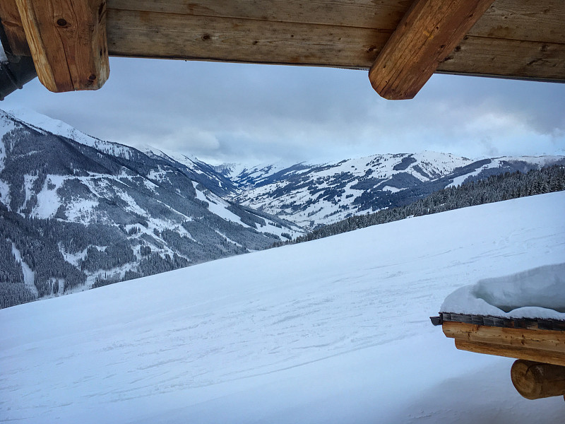 风景,滑雪雪橇,萨尔巴赫,山脉,雪,奥地利,寒冷,运动,雪山,环境