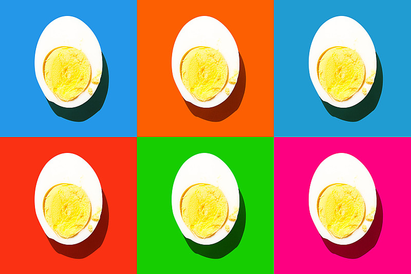 鸡蛋,四方连续纹样,彩色背景,背景分离,药,营养品,维生素,药丸,三维图形,圆形