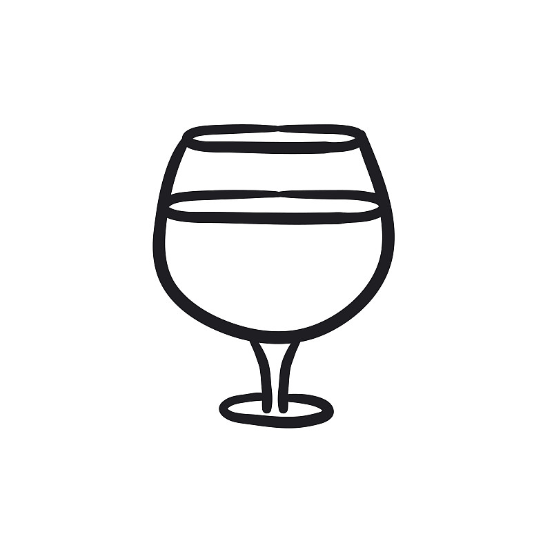 葡萄酒,玻璃杯,草图,计算机图标,饮料,可爱的,含酒精饮料,背景分离,杯,半挂式卡车