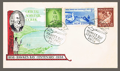 新西兰纪念信封1958年