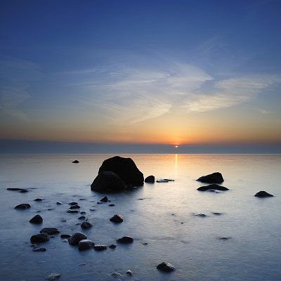 岩石海岸线