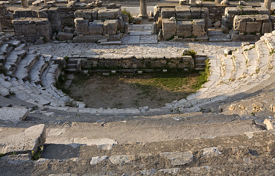 土耳其，以弗所，古罗马遗址，奥德翁圆形剧场