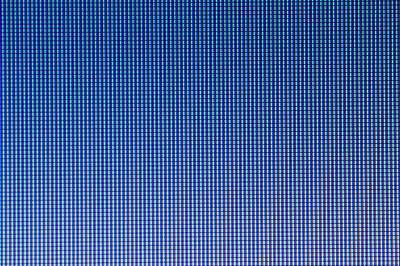 蓝色led屏幕的特写