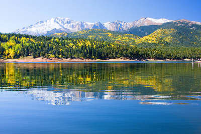 派克峰上的水晶湖