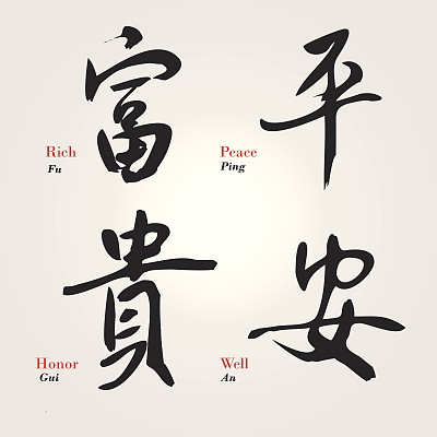 手写汉字-问候语