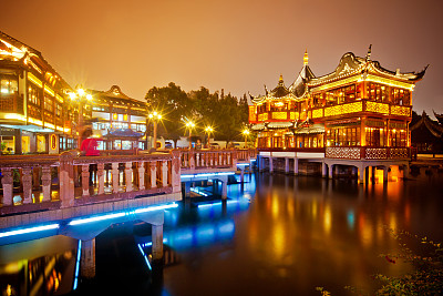 中国上海美丽的豫园