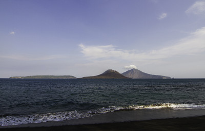 喀拉喀托火山全景
