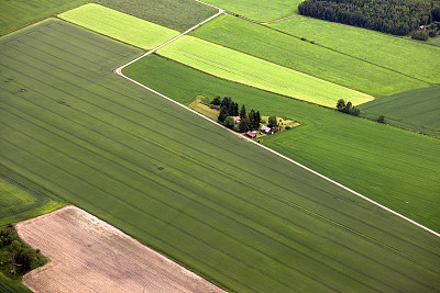 瑞典北欧的农场和农田