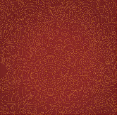 龙,背景,两个物体,中国龙,红色背景,动物的鳞,红色,式样,绘画插图,古典式
