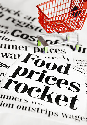 玩具购物车“食品价格飞涨”;头条新闻