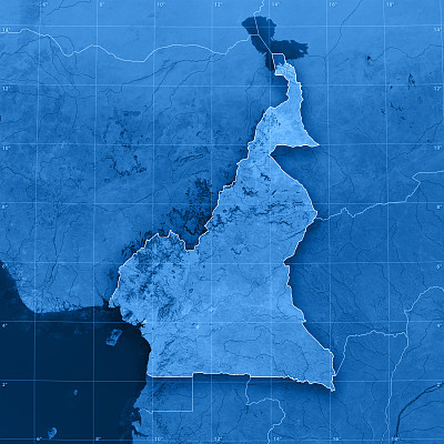 喀麦隆地形图