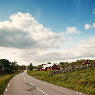 瑞典林克平的乡村景色