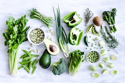 健康的绿色蔬菜