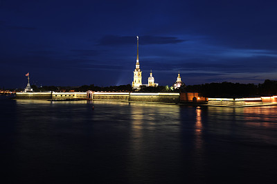 圣彼得堡，俄罗斯夜景