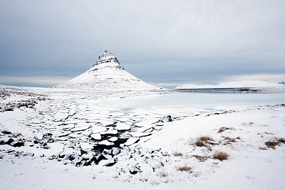 冰岛的Kirkjufell——冬天