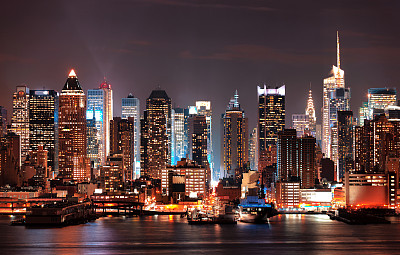 曼哈顿大厦夜景