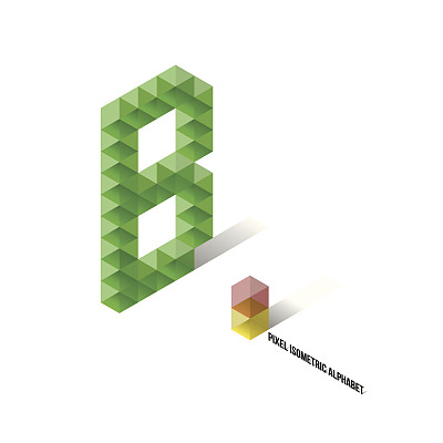 B -像素等距字母表