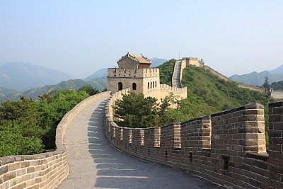 中国八达岭的夏季长城