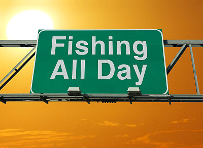 钓鱼一整天