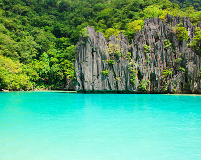 热带岛屿景观。巴拉望省。菲律宾。