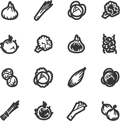 蔬菜图标- Bazza系列