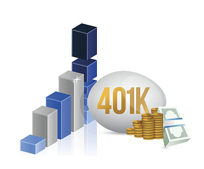 401k鸡蛋和现金图表说明