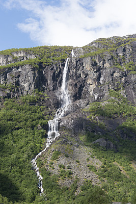 Volefossen瀑布，奥尔登-挪威