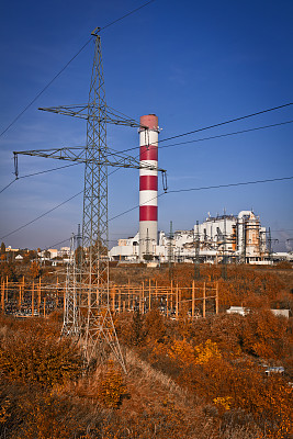 波兰Szczecin的发电站