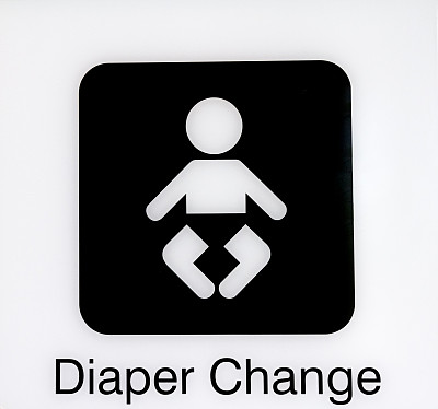 婴儿换尿布标志