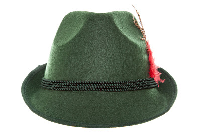 绿色巴伐利亚的帽子