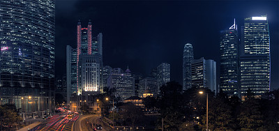 香港中区夜景