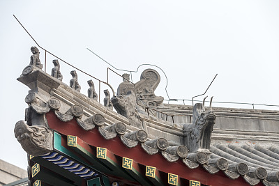 屋顶上有中国数字，北京