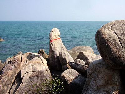 祖父岩拉迈海滩，苏梅岛-泰国