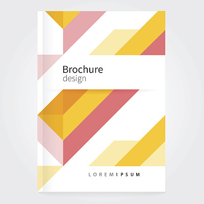 模板,计划书,几何形状,小册子,贺卡,无人,绘画插图,书页