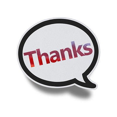 Thanks - Speech Bubbles(剪切路径)