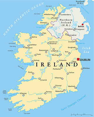 爱尔兰政治地图