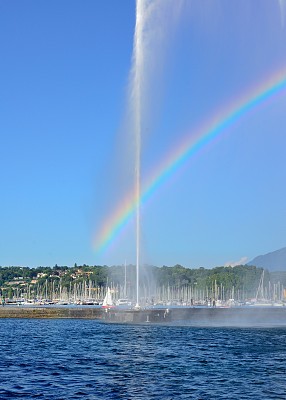 日内瓦湖大喷泉和彩虹02