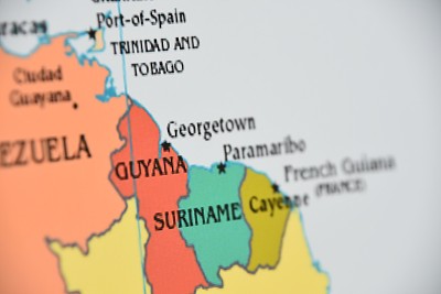 圭亚那的地图