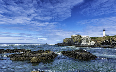 岩石海岸线