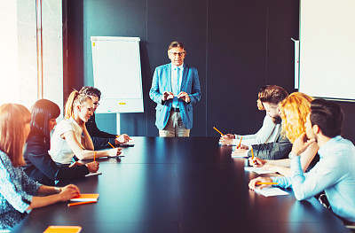 Group of business people, seminar, office, education