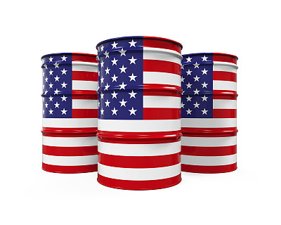 美国国旗油桶