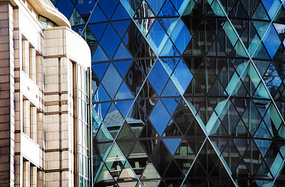 现代伦敦英国建筑背景