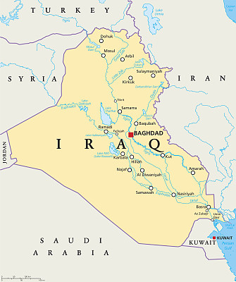 伊拉克政治地图