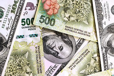 阿根廷和美国的钞票