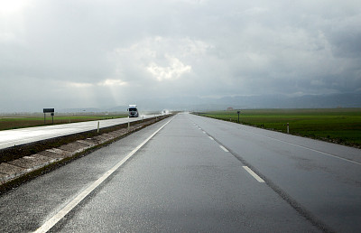 湿滑的道路