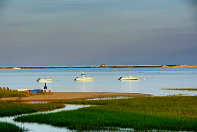 美国新英格兰，科德角，海岸线海滩，夏日美景