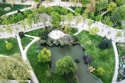 巴黎的绿色公园