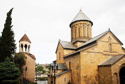 格鲁吉亚第比利斯古城的教堂。