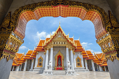 大理石寺庙或Wat Benchamabophit，曼谷，泰国